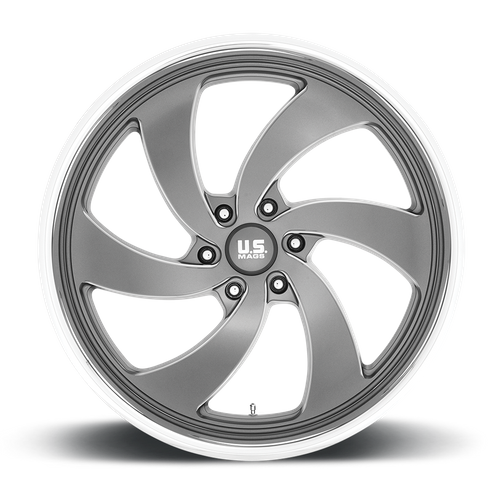 US MAG U133 DESPERADO Anthracite Milled Diam-cut Lip 22x9 +25 6x139.7mm 78.1mm