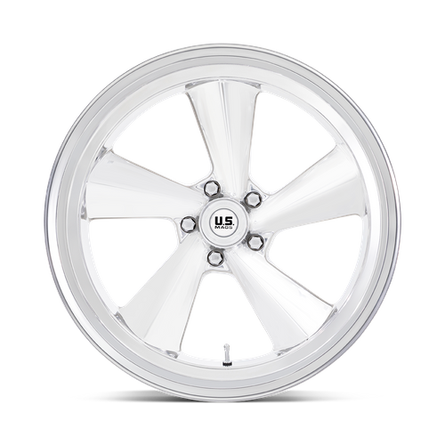 US MAG U135 TS Polished 22x10.5 0 5x120.65mm 72.6mm