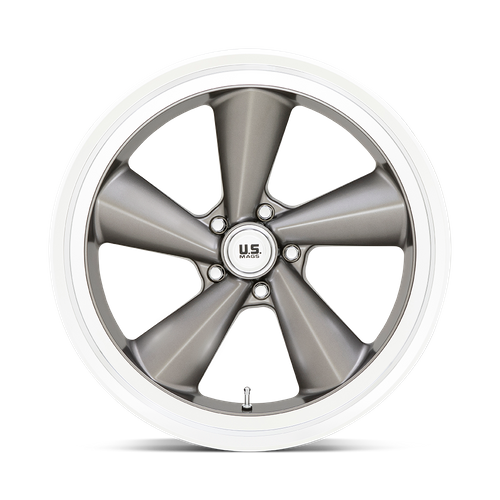 US MAG U137 TS Anthracite W/ Diamond Cut Lip 22x9 +15 5x127mm 78.1mm