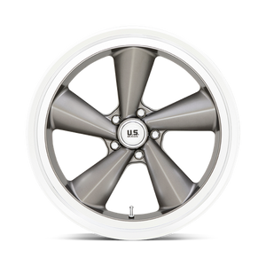 US MAG U137 TS Anthracite W/ Diamond Cut Lip 22x9 +15 5x127mm 78.1mm