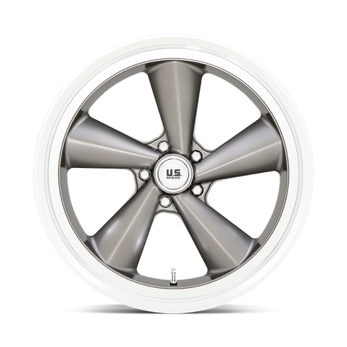 US MAG U137 TS Anthracite W/ Diamond Cut Lip 22x9 +15 5x120.65mm 72.6mm