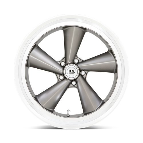 US MAG U137 TS Anthracite W/ Diamond Cut Lip 22x10.5 0 5x127mm 78.1mm