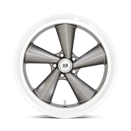 US MAG U137 TS Anthracite W/ Diamond Cut Lip 22x10.5 0 5x127mm 78.1mm