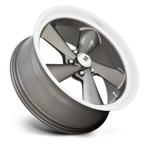 US MAG U137 TS Anthracite W/ Diamond Cut Lip 22x9 +15 5x120.65mm 72.6mm