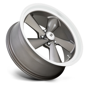 US MAG U137 TS Anthracite W/ Diamond Cut Lip 22x9 +15 5x120.65mm 72.6mm