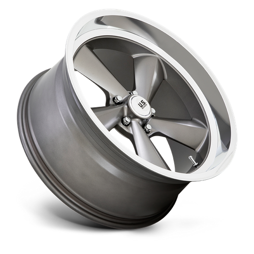 US MAG U137 TS Anthracite W/ Diamond Cut Lip 22x10.5 0 5x120.65mm 72.6mm