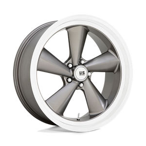 US MAG U137 TS Anthracite W/ Diamond Cut Lip 22x9 +15 5x127mm 78.1mm