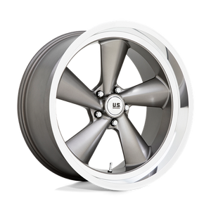 US MAG U137 TS Anthracite W/ Diamond Cut Lip 22x10.5 0 5x127mm 78.1mm