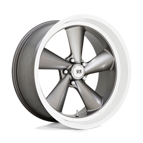 US MAG U137 TS Anthracite W/ Diamond Cut Lip 22x10.5 0 5x120.65mm 72.6mm