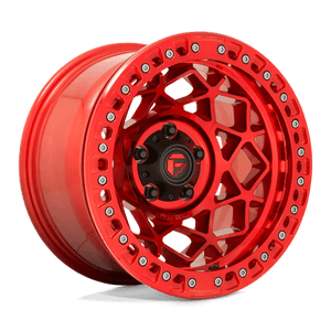 Fuel Offroad D121 UNIT BEADLOCK Candy Red 17x9 -15 6x135mm 87.1mm - Wheelwiz