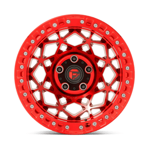 Fuel Offroad D121 UNIT BEADLOCK Candy Red 17x9 -15 6x139.7mm 106.1mm - Wheelwiz