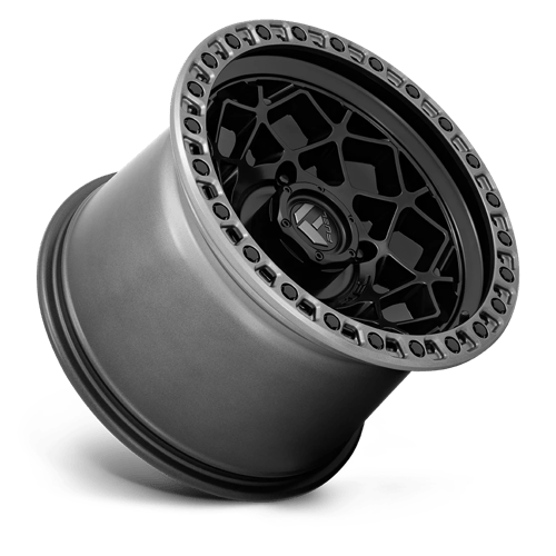 Fuel Offroad D783 UNIT UTV Matte Black W/ Gunmetal Ring 15x7 +10 4x137mm 110.1mm - Wheelwiz