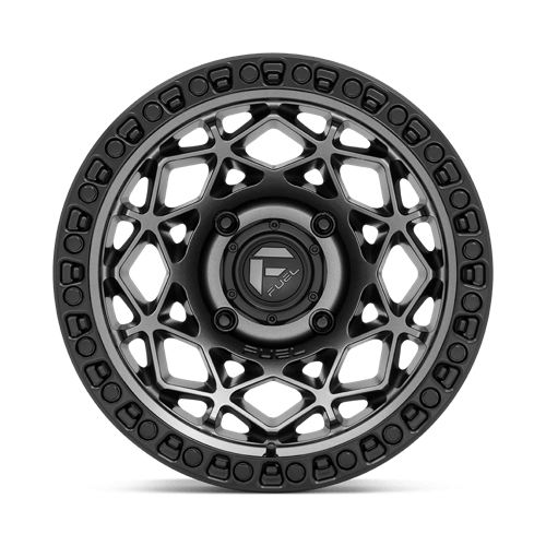 Fuel Offroad D784 UNIT UTV Gunmetal W/ Matte Black Ring 15x10 0 4x137mm 110.1mm - Wheelwiz