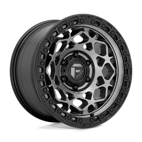 Fuel Offroad D784 UNIT Gunmetal W/ Matte Black Ring 17x9 +1 6x139.7mm 106.1mm - Wheelwiz