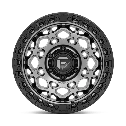 Fuel Offroad D784 UNIT Gunmetal W/ Matte Black Ring 17x9 +1 6x139.7mm 106.1mm - Wheelwiz
