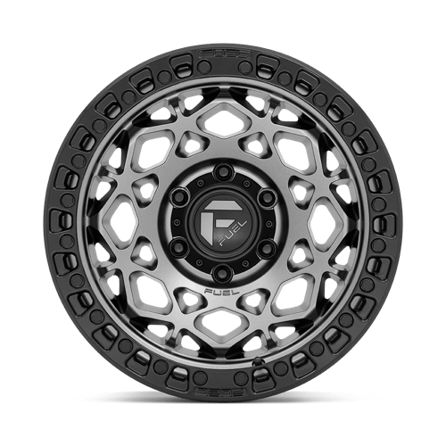 Fuel Offroad D784 UNIT Gunmetal W/ Matte Black Ring 17x9 +1 6x114.3mm 66.1mm - Wheelwiz
