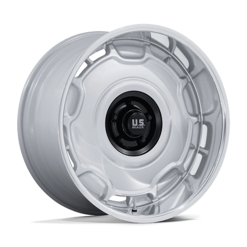 US MAG UC146 ARLINGTON Silver M-blk Center W/ Dc-lip 20x8.5 +1 5x127mm 78.1mm - Wheelwiz