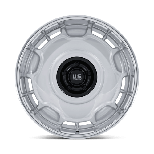 US MAG UC146 ARLINGTON Silver M-blk Center W/ Dc-lip 20x8.5 +1 5x127mm 78.1mm - Wheelwiz