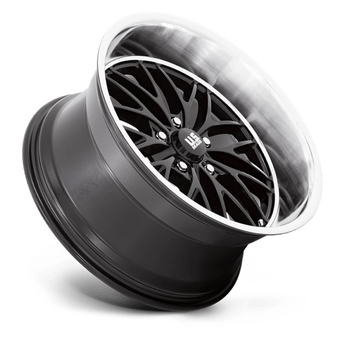 US MAG U138 SANTA CRUZ Gloss Black W/ Diamond Cut Lip 20x8.5 +6 5x127mm 78.1mm - Wheelwiz