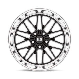 US MAG U138 SANTA CRUZ Gloss Black W/ Diamond Cut Lip 20x8.5 +6 5x127mm 78.1mm - Wheelwiz