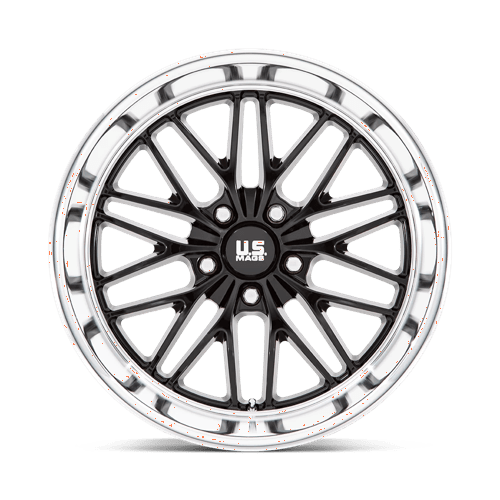 US MAG U138 SANTA CRUZ Gloss Black W/ Diamond Cut Lip 20x8.5 +6 5x120.65mm 72.6mm - Wheelwiz