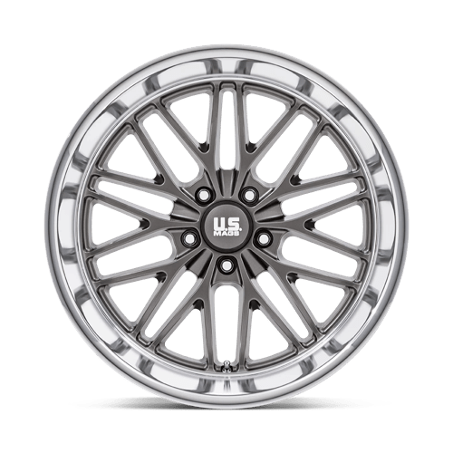 US MAG U139 SANTA CRUZ Anthracite W/ Diamond Cut Lip 20x8.5 +6 5x120.65mm 72.6mm - Wheelwiz