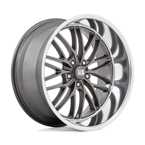 US MAG U139 SANTA CRUZ Anthracite W/ Diamond Cut Lip 22x10.5 0 5x127mm 78.1mm - Wheelwiz
