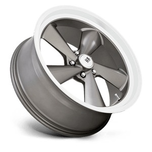 US MAG U137 TS Anthracite W/ Diamond Cut Lip 22x9 +15 5x120.65mm 72.6mm - Wheelwiz