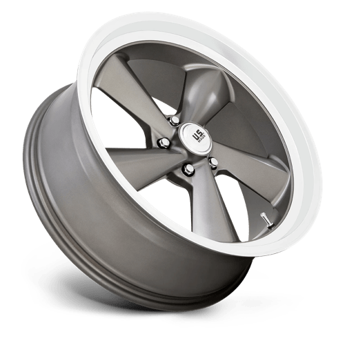 US MAG U137 TS Anthracite W/ Diamond Cut Lip 22x10.5 0 5x120.65mm 72.6mm - Wheelwiz