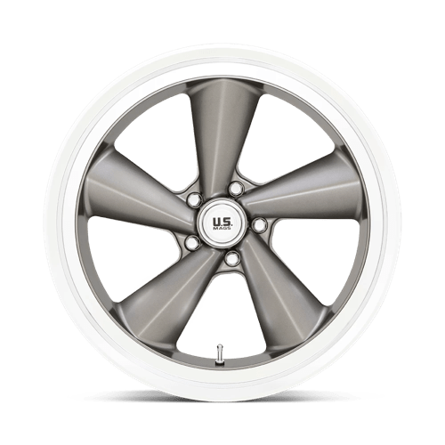 US MAG U137 TS Anthracite W/ Diamond Cut Lip 22x9 +15 5x120.65mm 72.6mm - Wheelwiz
