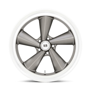 US MAG U137 TS Anthracite W/ Diamond Cut Lip 22x9 +15 5x120.65mm 72.6mm - Wheelwiz