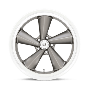 US MAG U137 TS Anthracite W/ Diamond Cut Lip 22x9 +15 5x120.65mm 72.6mm - Wheelwiz