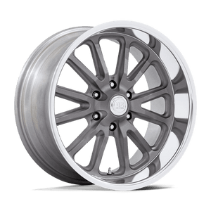 US MAG UC145 RAMBLER 6 Matte Gunmetal Diamond Cut Lip 20x9.5 +1 6x139.7mm 106.1mm