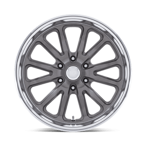 US MAG UC145 RAMBLER 6 Matte Gunmetal Diamond Cut Lip 20x9.5 +1 6x139.7mm 106.1mm - Wheelwiz