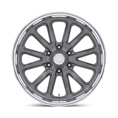 US MAG UC145 RAMBLER 6 Matte Gunmetal Diamond Cut Lip 20x8 +1 6x135mm 87.1mm - Wheelwiz