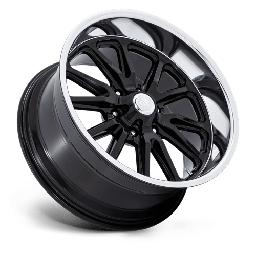 US MAG UC145 RAMBLER 6 Gloss Black Diamond Cut Lip 20x9.5 +1 6x139.7mm 78.1mm
