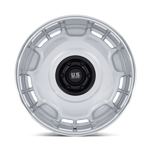 US MAG UC146 ARLINGTON Silver M-blk Center W/ Dc-lip 20x8.5 +1 6x139.7mm 106.1mm