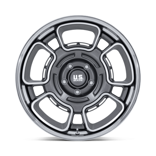 US MAG UC147 FLAGSTAFF Anthracite W/ Mach-fc &amp; Chr-lp 22x9 +15 5x127mm 78.1mm - Wheelwiz