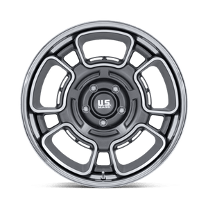 US MAG UC147 FLAGSTAFF Anthracite W/ Mach-fc & Chr-lp 22x9 0 Custom 78.1mm - Wheelwiz