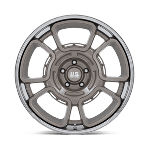 US MAG UC147 FLAGSTAFF Pewter W/ Chrome Lip 22x9 0 5x127mm 78.1mm - Wheelwiz