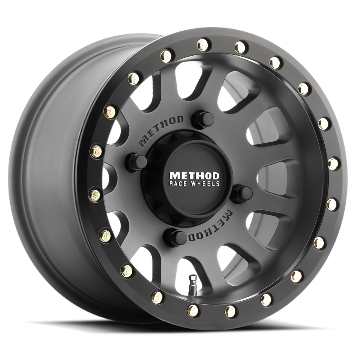 Method Race Wheels MR401 Beadlock UTV Titanium W/ Matte Black Ring 15x7 +38 4x156mm 132mm