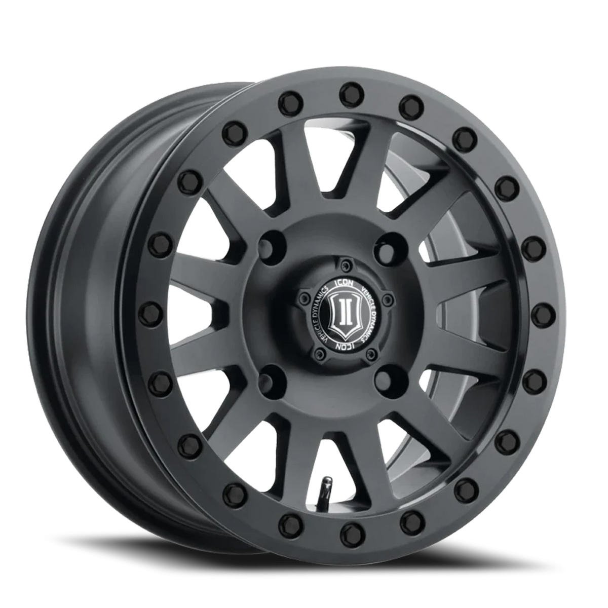 Icon Alloys UTV Compression Satin Black 15x7 +12 4x156mm 132mm