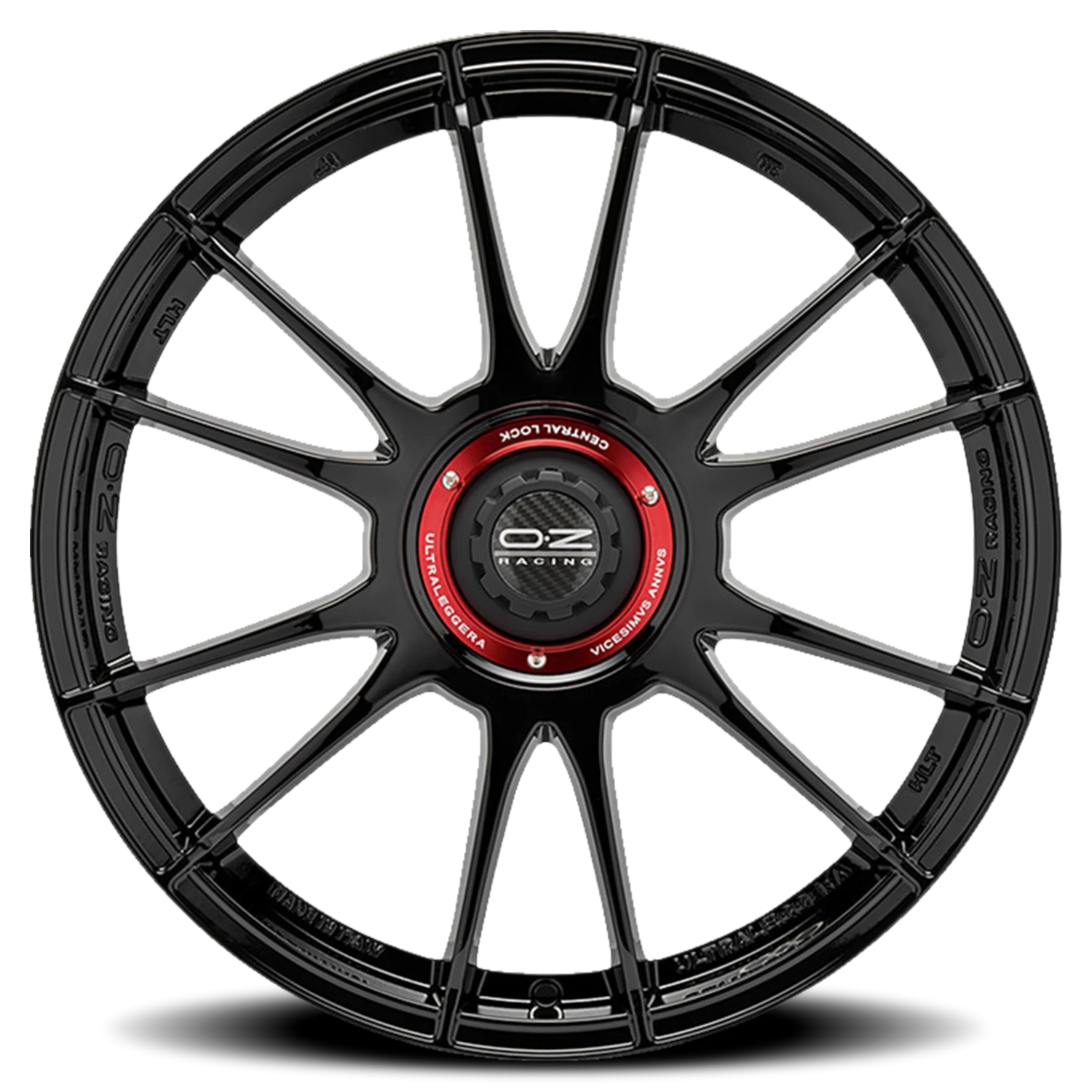 OZ Racing Ultraleggera XX Gloss Black 17x7 +37 4x100mm 68mm