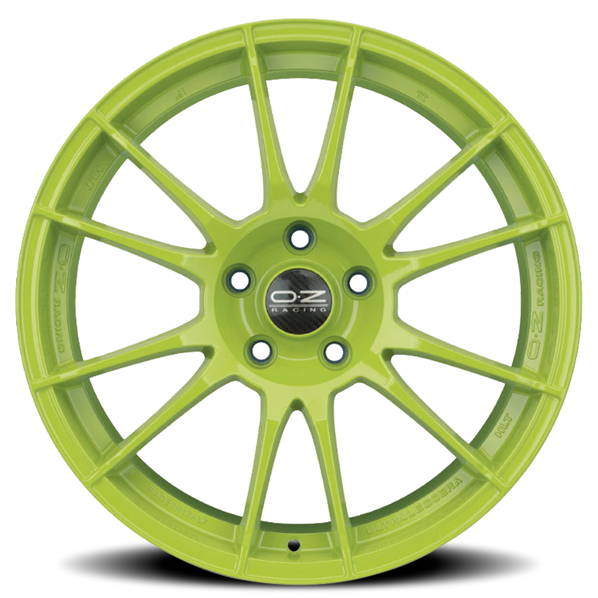 OZ Racing Ultraleggera HLT Acid Green 19x8.5 +49 5x130mm 71.56mm - Wheelwiz
