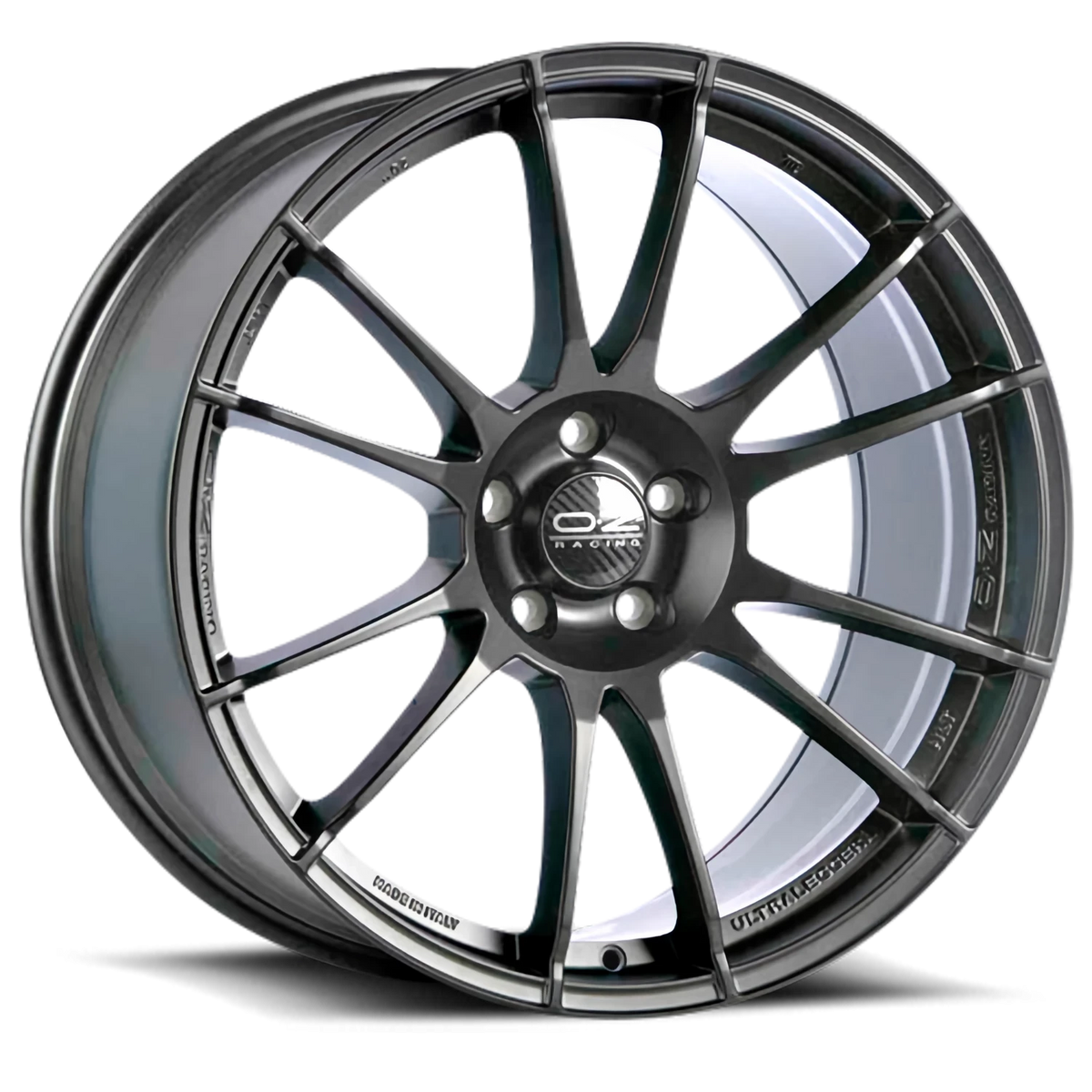 OZ Racing Ultraleggera HLT Matte Graphite Silver 19x11 +45 5x112mm 75mm - Wheelwiz