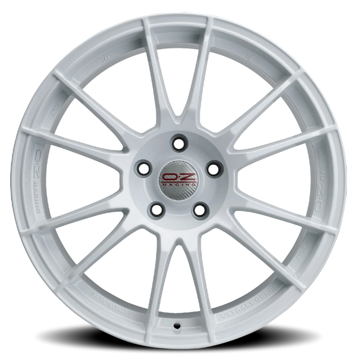 OZ Racing Ultraleggera HLT Gloss Racing White 19x11 +65 5x130mm 71.56mm - Wheelwiz