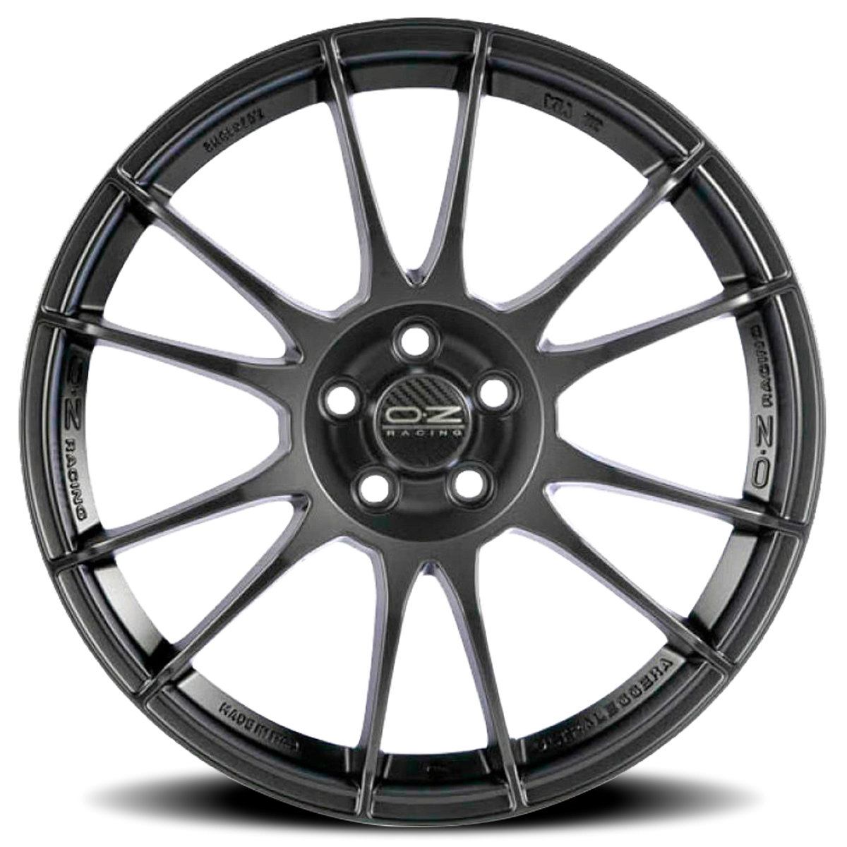 OZ Racing Ultraleggera Matte Graphite Silver 18x8 +42 5x115mm 70.2mm - Wheelwiz