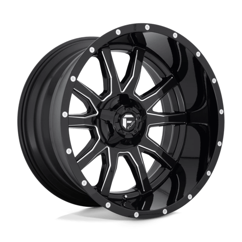 Fuel Offroad D627 VANDAL Gloss Black Milled 22x12 -43 5x114.3|5x127mm 78.1mm - WheelWiz