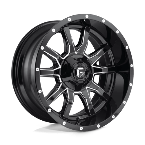 Fuel Offroad D627 VANDAL Gloss Black Milled 20x9 +1 6x135|6x139.7mm 106.1mm - Wheelwiz