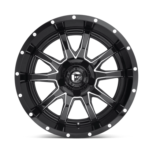 Fuel Offroad D627 VANDAL Gloss Black Milled 22x12 -43 6x135|6x139.7mm 106.1mm - WheelWiz
